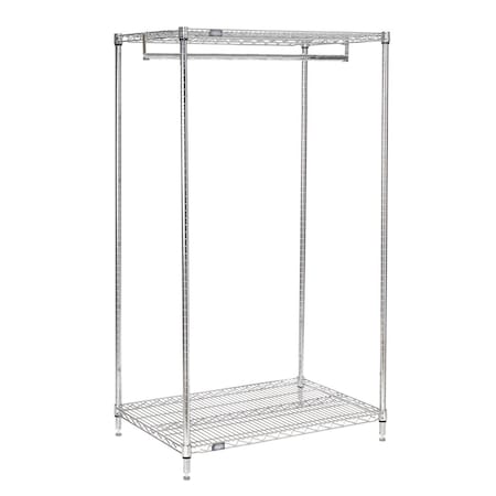 Nexel 2-Shelf Garment Floor Rack, 24D x 36W x 63H 6805